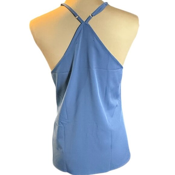 Fairycore‎ Sequins Tank Top Women’s Sz M Festival Blue Sparkle Shimmer - Picture 2 of 10